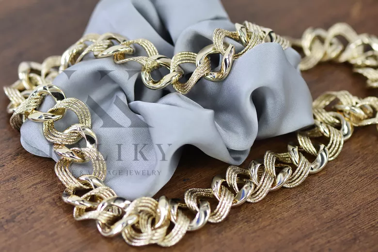 Yellow rose gold chain ★ russiangold.com ★ Gold 585 333 Low price