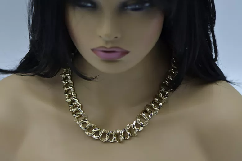 Yellow rose gold chain ★ russiangold.com ★ Gold 585 333 Low price