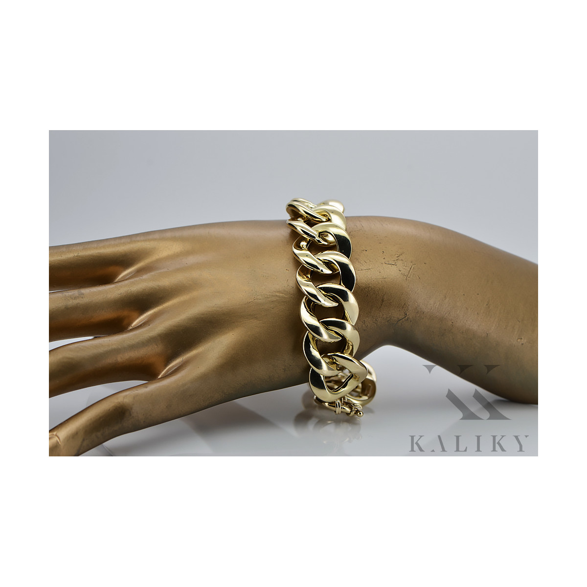 Yellow rose gold bracelet ★ russiangold.com ★ Gold 585 333 Low price