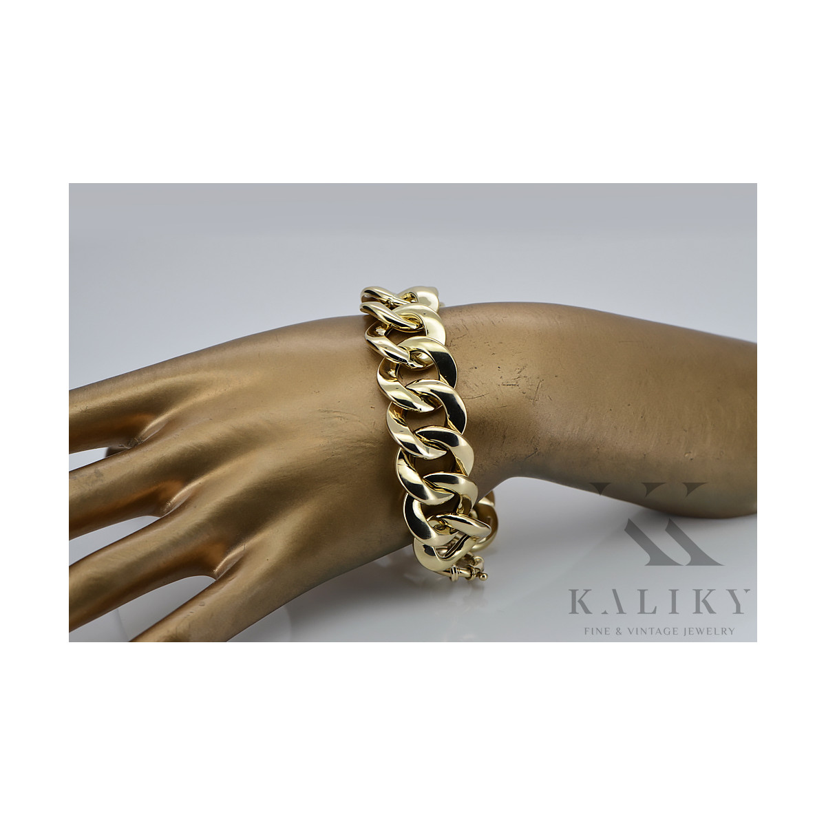 Yellow rose gold bracelet ★ russiangold.com ★ Gold 585 333 Low price