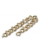 Yellow rose gold bracelet ★ russiangold.com ★ Gold 585 333 Low price