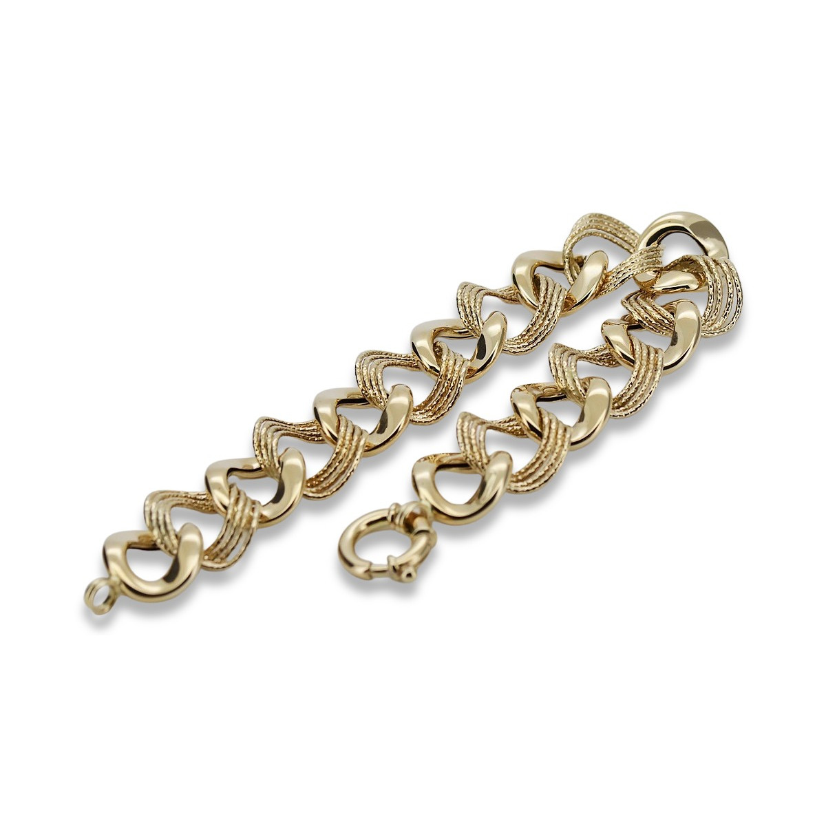 Yellow rose gold bracelet ★ russiangold.com ★ Gold 585 333 Low price