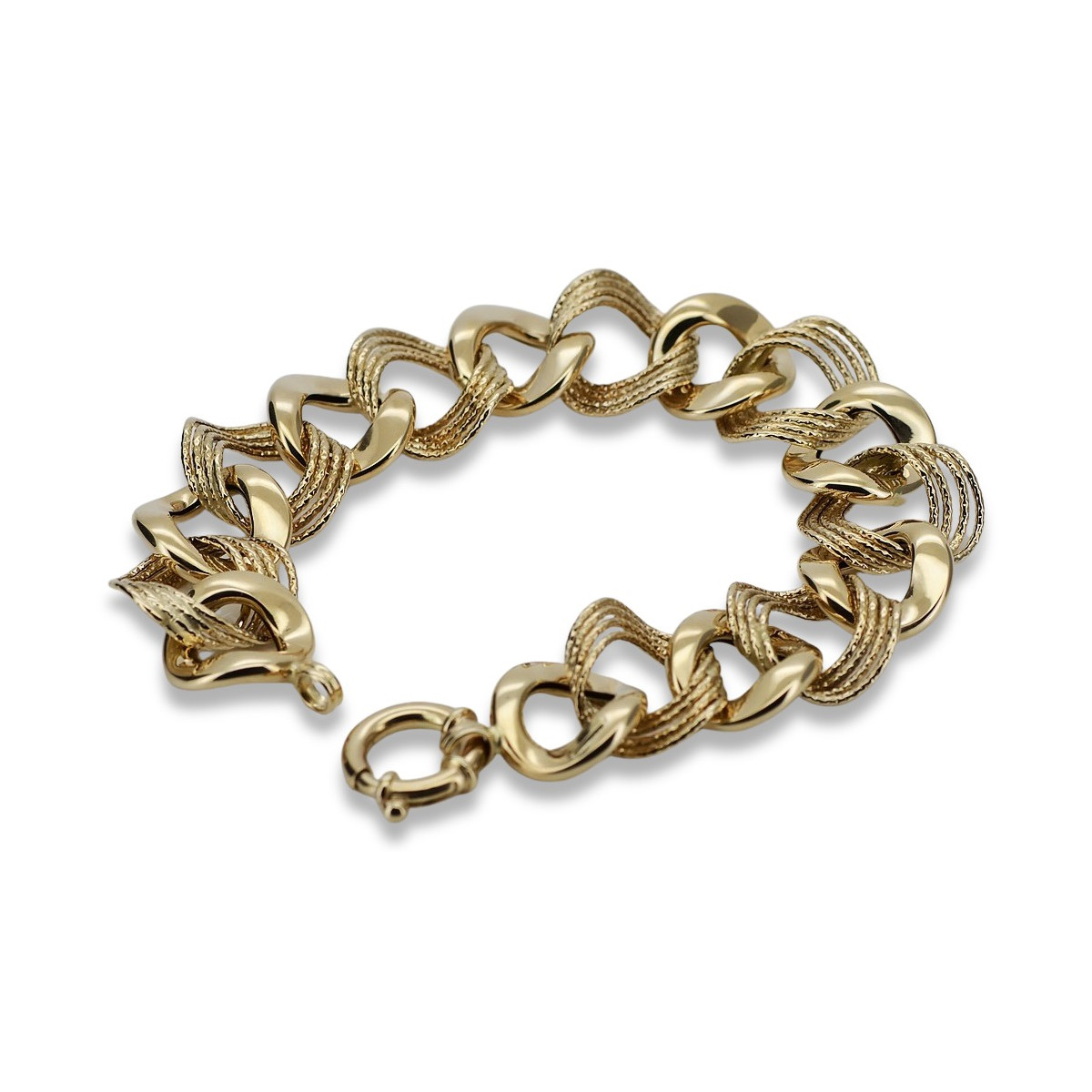 Bracelet ★ en or rose jaune russiangold.com ★ Or 585 333 Prix bas