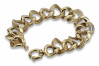 14K Yellow Gold Lady Bracelet with Fantazy Pancerka Pattern cfb022y