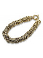 Yellow rose gold bracelet ★ russiangold.com ★ Gold 585 333 Low price