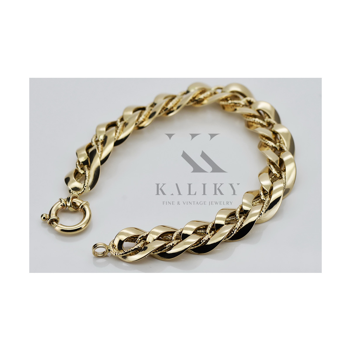 Yellow rose gold bracelet ★ russiangold.com ★ Gold 585 333 Low price