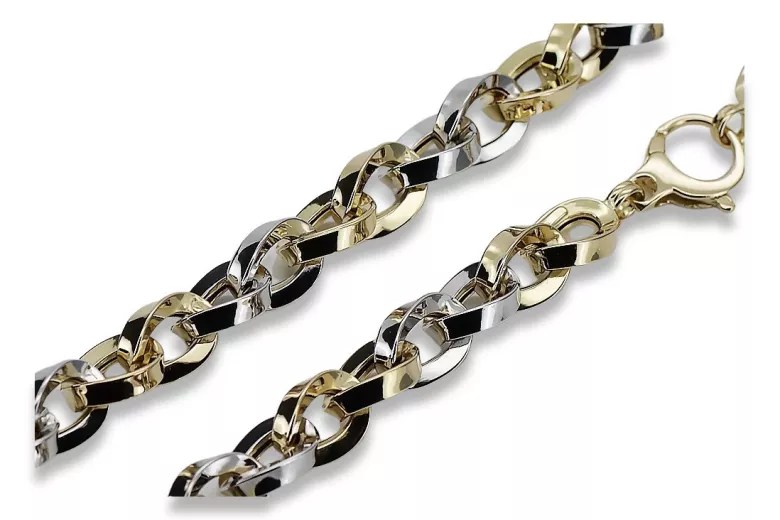 Yellow rose gold chain ★ russiangold.com ★ Gold 585 333 Low price