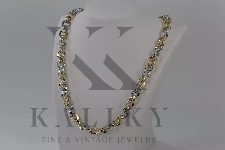 Yellow rose gold chain ★ russiangold.com ★ Gold 585 333 Low price