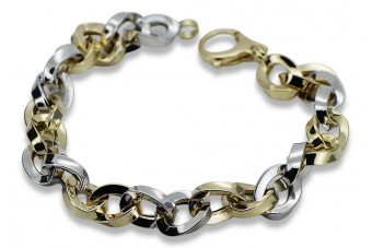 Bracelet ★ en or rose jaune russiangold.com ★ Or 585 333 Prix bas