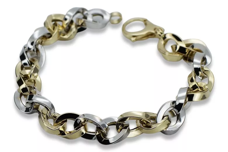 Yellow rose gold bracelet ★ russiangold.com ★ Gold 585 333 Low price