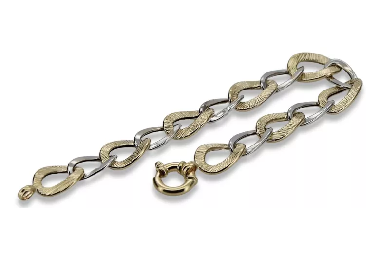 Yellow rose gold bracelet ★ russiangold.com ★ Gold 585 333 Low price