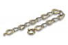 14K Yellow White Gold Fantasy Pancerka Bracelet in Multiple Lengths cfb025yw