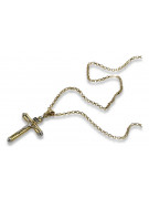 Elegant Italian 14k Gold Cross & Anchor Pendant 