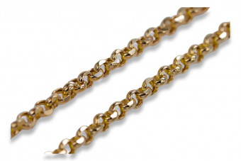 Yellow rose gold chain ★ russiangold.com ★ Gold 585 333 Low price