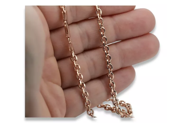 Yellow rose gold chain ★ russiangold.com ★ Gold 585 333 Low price