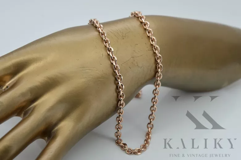 Yellow rose gold chain ★ russiangold.com ★ Gold 585 333 Low price