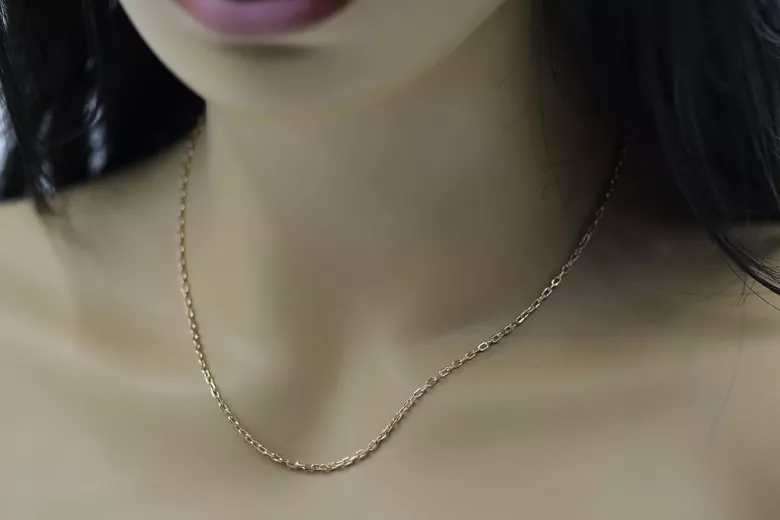 Yellow rose gold chain ★ russiangold.com ★ Gold 585 333 Low price