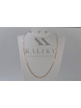 14K Rose Gold Red Rose Chain Necklace cc034r