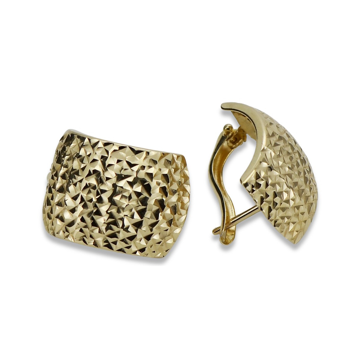 Gold earrings ★ russiangold.com ★ Gold sample 585 333 Low price!