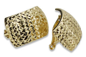 Золоті сережки ★ russiangold.com ★ Золотий зразок 585 333 Низька ціна!