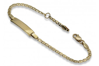 Yellow rose gold bracelet ★ russiangold.com ★ Gold 585 333 Low price