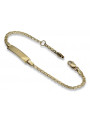 Bracelet ★ en or rose jaune russiangold.com ★ Or 585 333 Prix bas