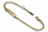 14K Yellow Gold Italian Women's Bracelet cbc001y