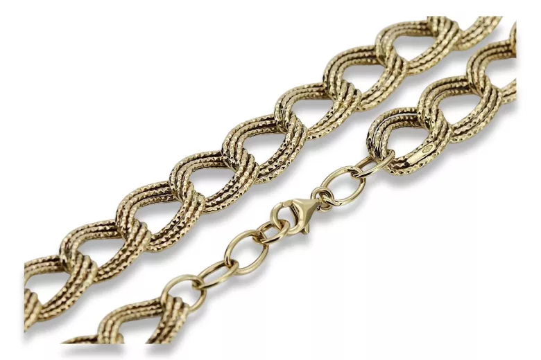 Yellow rose gold chain ★ russiangold.com ★ Gold 585 333 Low price