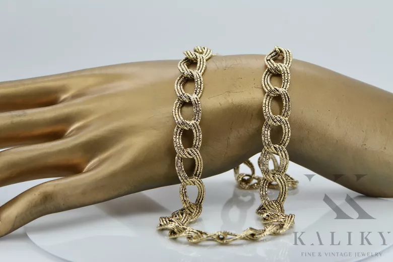 Yellow rose gold chain ★ russiangold.com ★ Gold 585 333 Low price