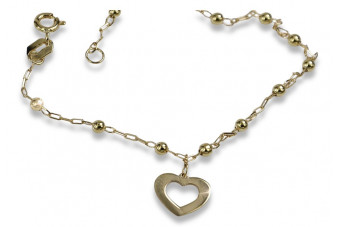 Bracelet en or rose jaune ★ russiangold.com ★ Or 585 333 Petit prix