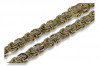 Bracelet Gothique Byzantin en Or Jaune 14k avec Pierres Précieuses cb056y