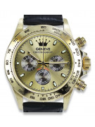 Reloj de oro para hombre Geneve ★ zlotychlopak.pl ★ Pureza de oro 585 333 Precio bajo!