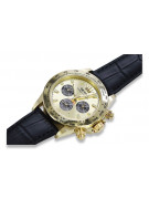 Reloj de oro para hombre Geneve ★ zlotychlopak.pl ★ Pureza de oro 585 333 Precio bajo!