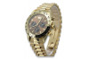 Sunshine 14k Gold Men's Geneva Sunburst Dial Watch mw014ydbr&mbw015y