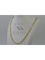 "Italienische 14 Karat Gelbgold Corda-Figaro Kette" cc082y