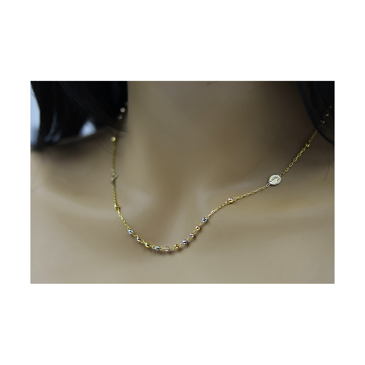 Yellow rose gold rosary chain ★ russiangold.com ★ Gold 585 333 Low price