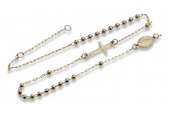 Cadena de rosario de oro blanco de 14K "Dolce Gabbana" rcc002ywr