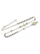 "Dolce Gabbana 14K Tri-Color Gold Rosary Chain" rcc002ywr