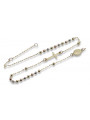 "Dolce Gabbana 14K Tri-Color Gold Rosary Chain" rcc002ywr