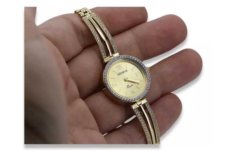 Reloj ★ de oro para damas zlotychlopak.pl Pureza de oro 585 333 ¡★ Precio bajo!