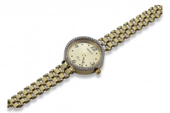 Reloj de Dama Geneve en Oro Amarillo de 14 Quilates lw022y