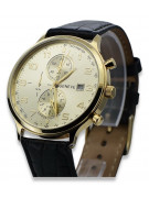 Montre homme en or jaune 14 carats Geneve mw005y