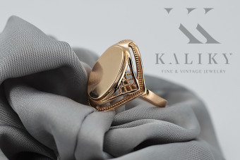 Classic No Stones 14K Rose Gold Vintage Ring vrn026 vrn026