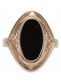 Russisch Sowjet rosa 14 Karat 585 gold Vintage Ring vrn026