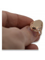 Ruso soviético rosa rosa 14k 585 oro Anillo vintage vrn026