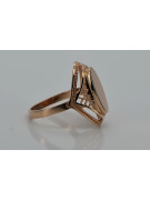 Ruso soviético rosa rosa 14k 585 oro Anillo vintage vrn026