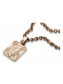 Gold God's medallion with a chain ★ zlotychlopak.pl ★ Gold 585 333 Low price