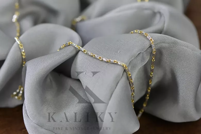 Yellow rose gold chain ★ russiangold.com ★ Gold 585 333 Low price