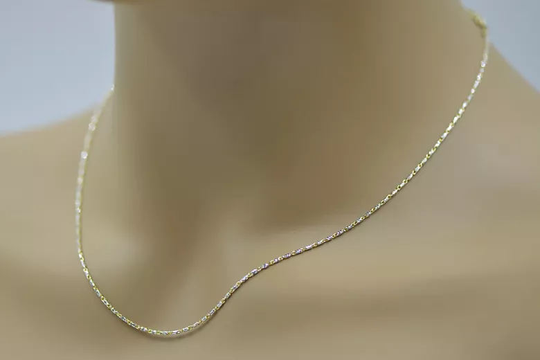 Yellow rose gold chain ★ russiangold.com ★ Gold 585 333 Low price