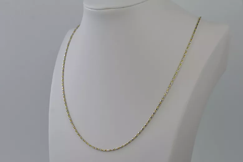 Yellow rose gold chain ★ russiangold.com ★ Gold 585 333 Low price